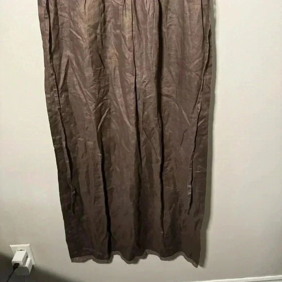 Vintage brown  Fairycore linen blend knit dress M - Picture 4 of 6